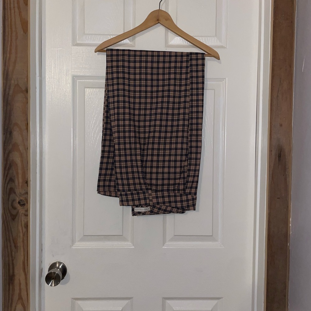 Cato Blue/Tan Checkered Women’s Trousers